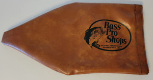 Bass Pro Shops Brown Protective Fishing Reel Vinyl Cover Hook Loop Closure