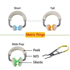 Dental Autoclavable Matrix Bands Ring Matrices Clip Clamp Titanium Fit Garrison