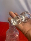 GLASS CRYSTAL DECANTER ETCHING DETAILS TOPPER flared, bell-shaped body — photo 4