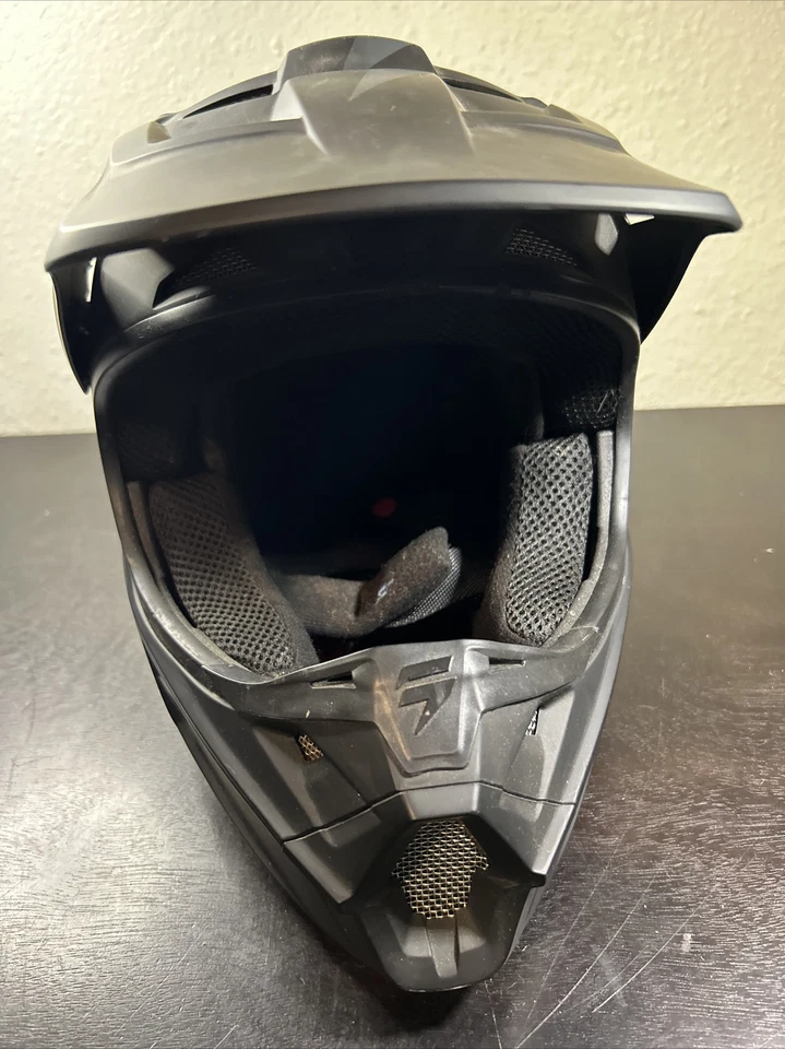 Casco Shift Adulto Etiqueta Blanca Mat Negro/Gris Dirt Bike Extra Pequeño X-pequeño Foto 2 de 4