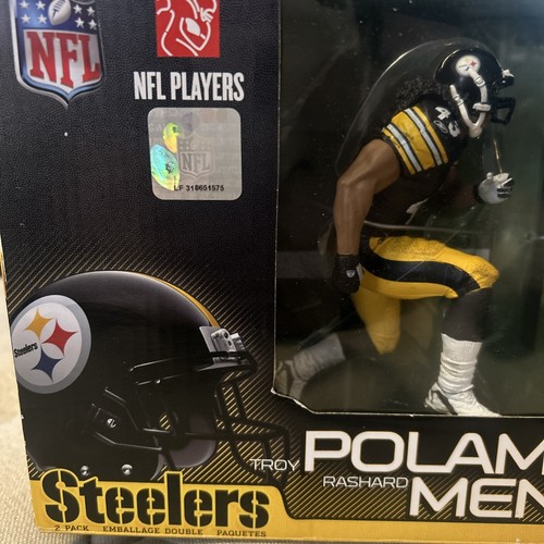 McFarlane NFL Pittsburgh Steelers 2 Pack Troy Polamalu & Rashard Mendenhall Set - Picture 3 of 6