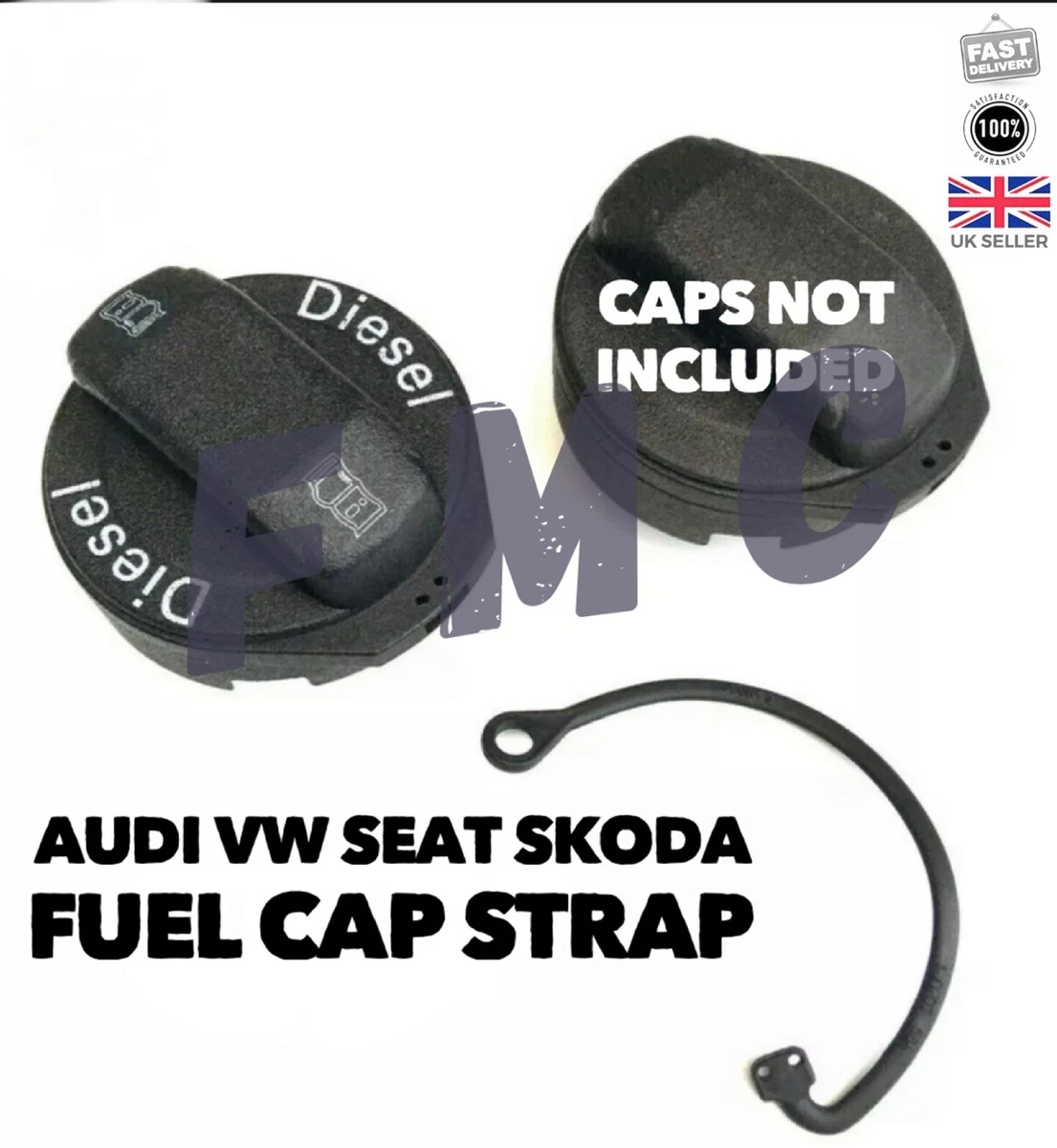 AUDI FUEL CAP RETAINING STRAP TETHER BAND CORD LINE A1 A3 A4 TT A6
