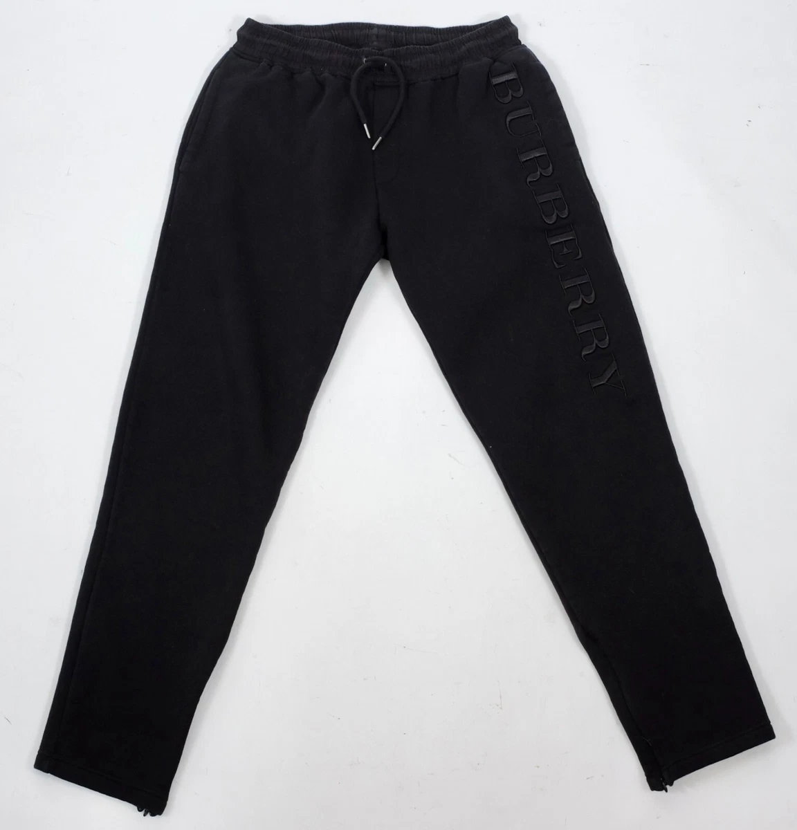 Black burberry sweatpants hotsell