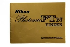 Very Clean Nikon Photomic FTN Finder Instruction Manual #P4256
