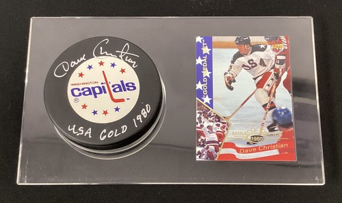 Hockey Puck + Card Display Case Clear Acrylic Plastic Stand w/ Base Customizable - Imagen 5 de 6
