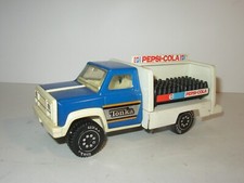 VINTAGE 1970s TONKA PRESSED STEEL PEPSI COLA BLUE DELIVERY TRUCK W/BOTTLE RACKS