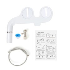 1 Set Dual Nozzle Spray Bidet Self Cleaning Intelligent Toilet Seat Attachment