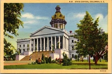 Vintage PPC - State Capitol, Columbia, SC - F22529
