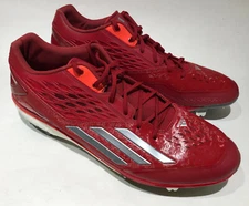 NWOT ADIDAS MEN’S ENERGY BOOST SPG 753001 Red Silver Metal Baseball Cleats sz 13