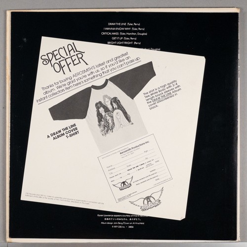 AEROSMITH Draw The Line 1977 LP Vinyl Record Album : EX/VG JC 34856 - Picture 7 of 9