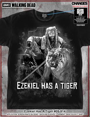 Walking Dead Ezekiel Has A Tiger Daryl Zombies Adult Mens T Tee Shirt 09-914