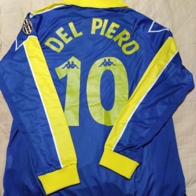 希少 サッカーユニフォーム ユベントス DEL PIERO 10 Del Piero 10 Juventus L 1997 1998 Away Maglia Jersey