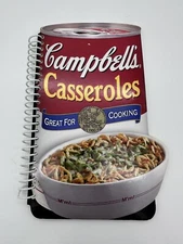 Campbell's Casseroles Cookbook 2008 Color Spiral Cardboard Cover 