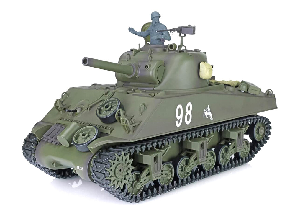 戦車モデル M4A3 SHERMAN 1:16 1/16 Scale USA M4A3 Sherman Main Battle Tank, 2.4GHz RC Model