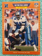 1989 PRO SET ED TOO TALL JONES #91 DALLAS COWBOYS 