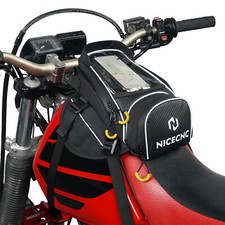 Black Motorcycle Tank Bag Backpack Luggage For Honda Suzuki Yamaha KTM