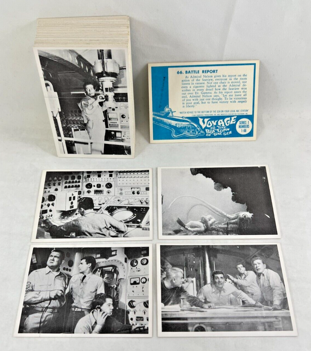 VOYAGE TO THE BOTTOM OF THE SEA 1964 Donruss Complete 66 Card Set