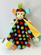 Mary Meyer Taggies Dazzle Dots Character Blanket, Monkey
