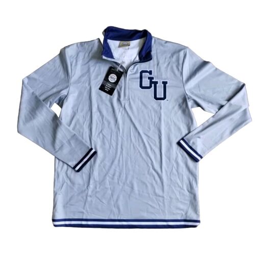 Medium 19Nine Georgetown Hoyas 1/4 Zip Pullover Shirt Basketball 1984 Mens NCAA