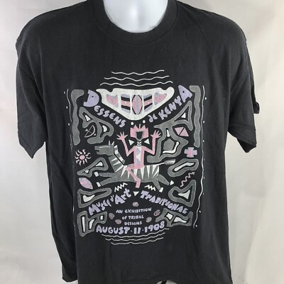 VTG Dessens De Kenya Musee D Art Museum by Blondie & Bruno Shirt USA Made Stitch