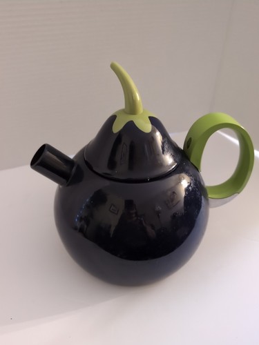 Copco Vintage Teekanne Aubergine Emaille - Bild 4 von 6