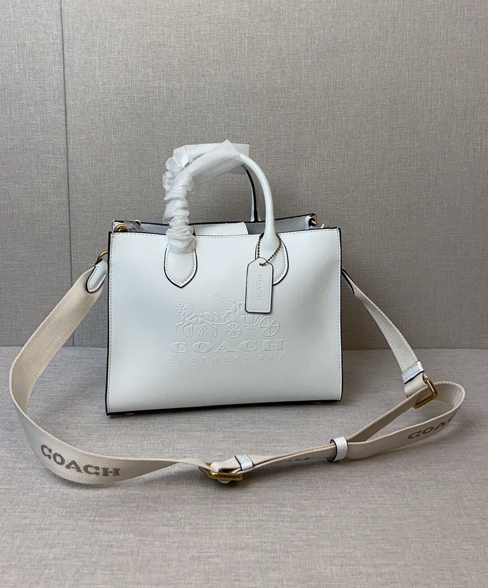 COACH Ace Tote 26 2WAY Handbag Shoulder Bag CR681 Chalk