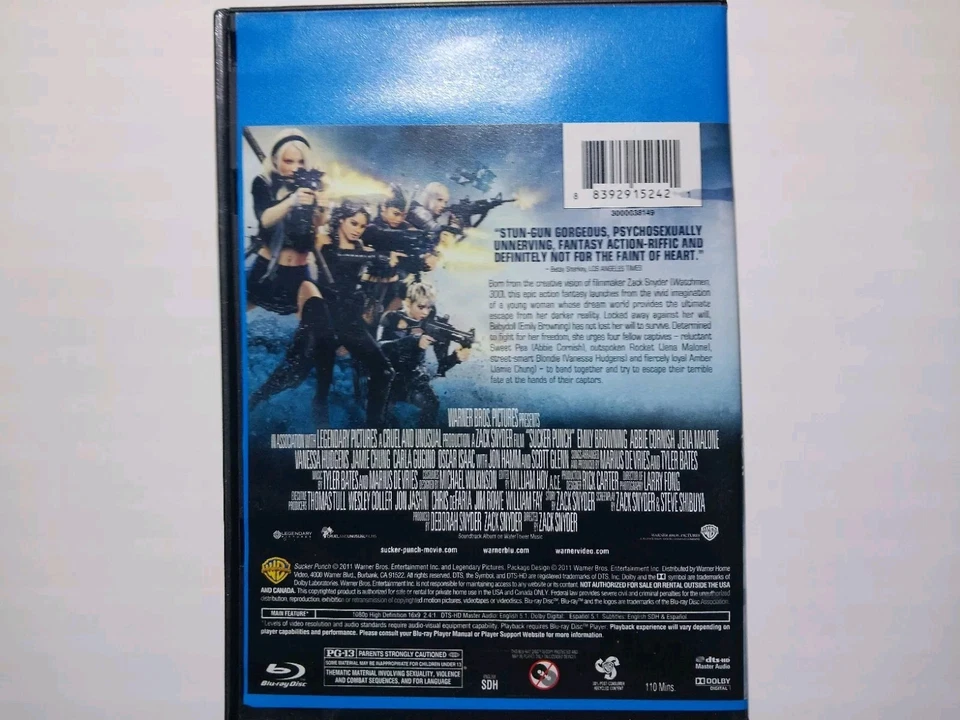 Sucker Punch (Blu-ray, 2011) Former Blockbuster Rental Foto 2 de 3