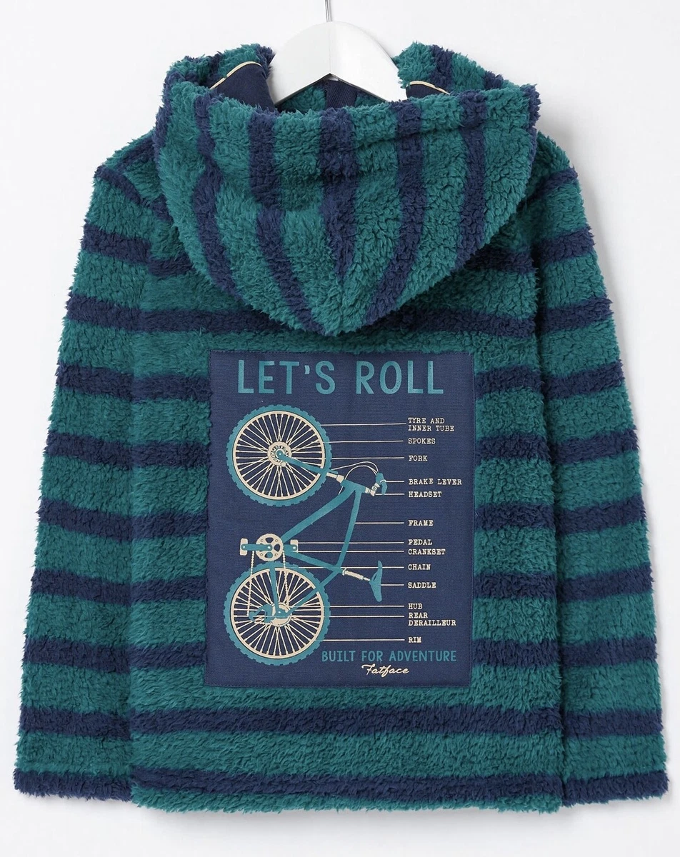 Pull à Capuche Garçon Fat Face 10-11 Ans - Bleu - Coton - Très Bon état