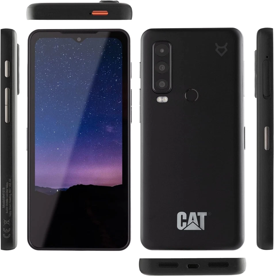 Smartphone Caterpillar CAT S75 6+128GB Rugged Impermeabile Satellitare Nero - Imagen 2 de 4