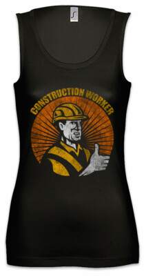 Construction Worker II Damen Tank Top Housebuilder Bricklayer Mason Homebuilder