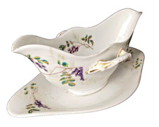 SAUCIERE EN PORCELAINE DE LIMOGES POUR TISSIER RUE DE RIVOLI PARIS XIXème