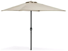  2m Square Garden Parasol - Cream | Outdoor Sun Umbrella for Patio Garden