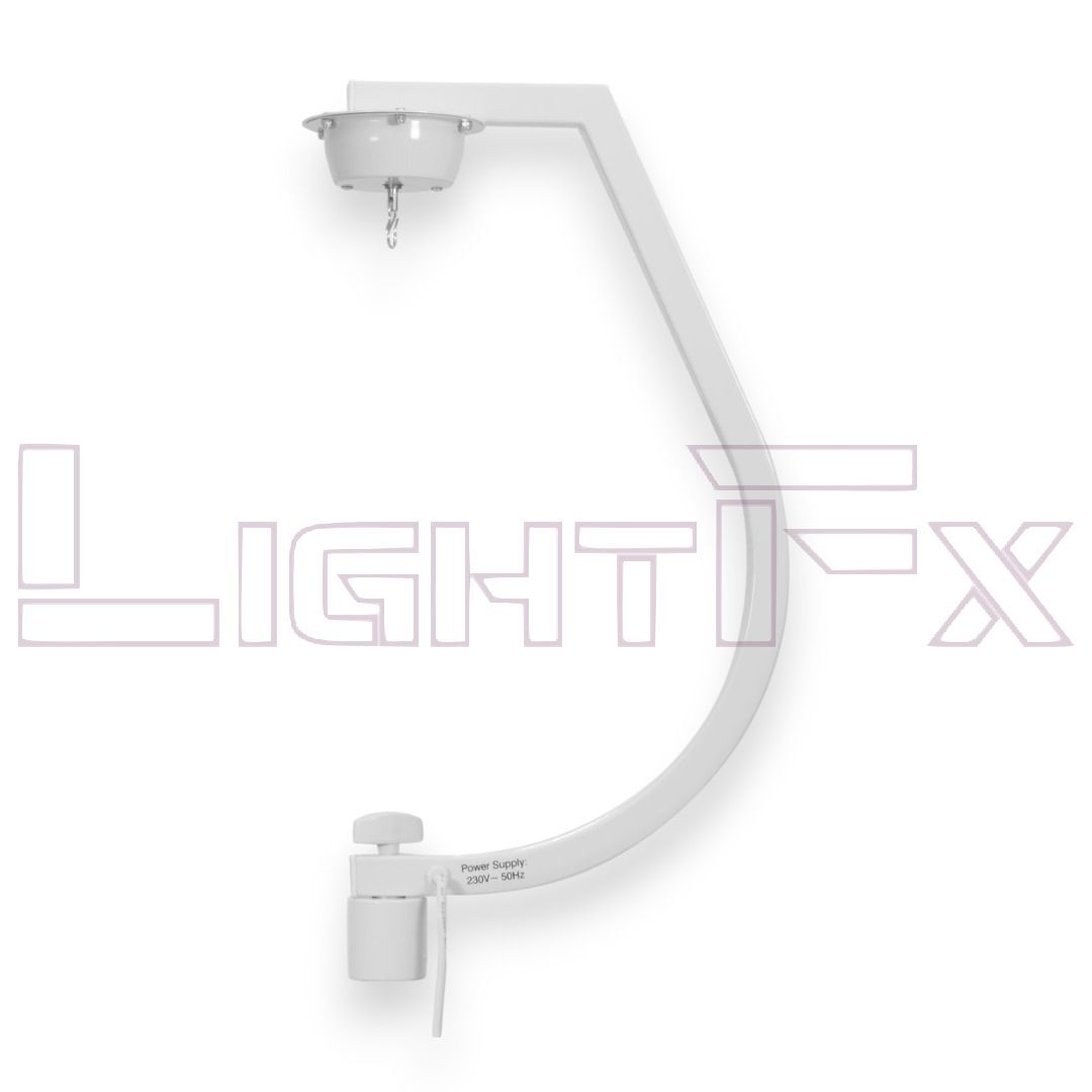 EUROLITE Supporto Curvo con Motore per Sfere a Specchi fino a 30 cm Colore Bianc