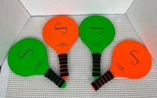 Jazzminton The Ultimate Paddle Game Beach Summer Lot Of 4 Paddles