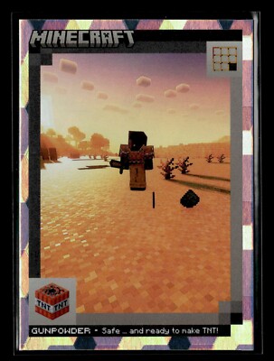 2024 Panini Minecraft - Crafting Chronicles Cubic Foil - #90 Gunpowder