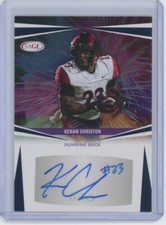 Kenan Christon Autographs Blue 2025 Sage Football #A-KC