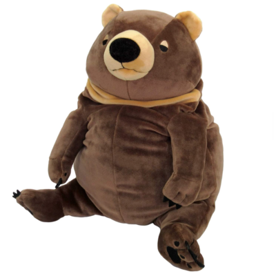 Shinada Global Mochi-Kuma Bear Brown L Size Plush Doll Stuffed