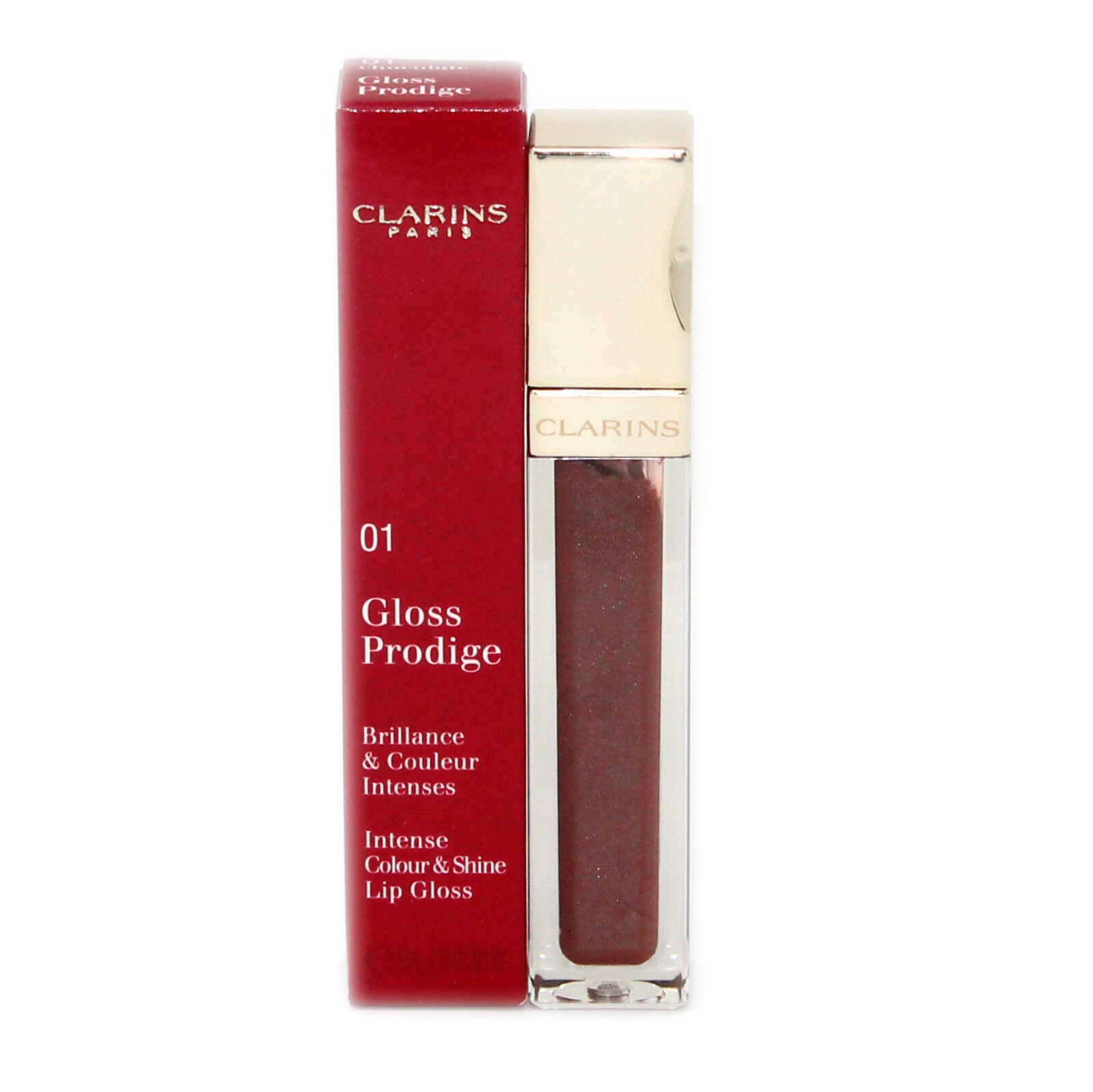 БЛЕСК ДЛЯ ГУБ CLARINS GLOSS PRODIGE ИНТЕНСИВНЫЙ ЦВЕТ И СИЯНИЕ, 6 МЛ #01 ШОКОЛАДНЫЙ