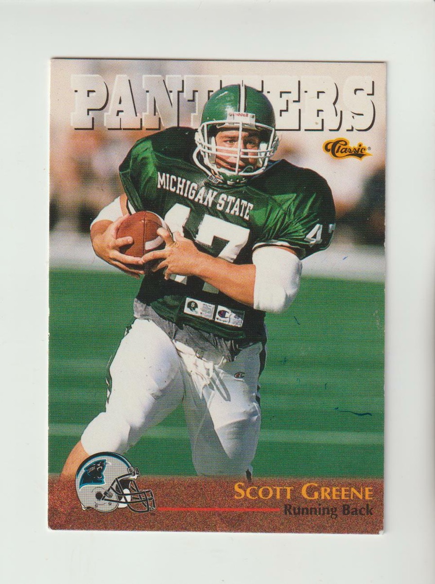 SPYDER アメリカ代表 スキーチーム スウェット 腕パッド入り 古着 緑XL 1996 Classic Draft #23 Scott Greene rookie card, Michigan State