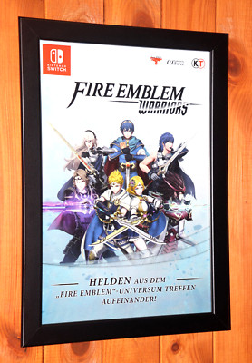 Fire Emblem Warriors Nintendo Switch Rare Promo Small Poster / Ad Page Framed