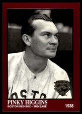 1994 Conlon Collection TSN Burgundy Baseball Pinky Higgins Boston Red Sox #1115