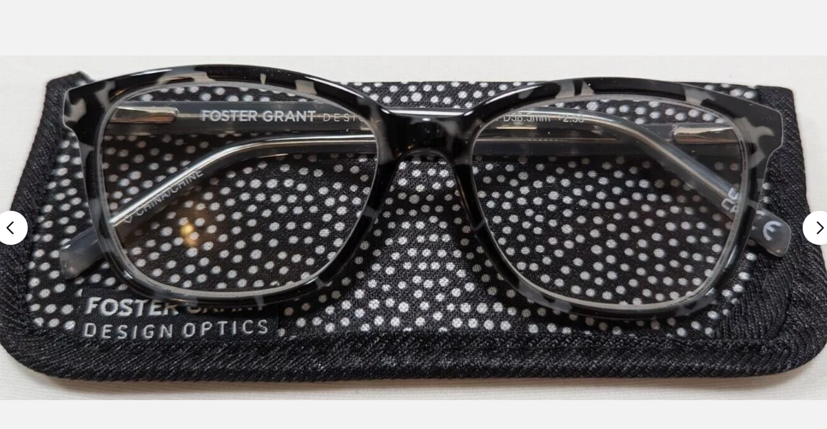 ANGLO &COMPANY PARAGON 493　保証書付属　トルザイト仕様 Design Optics by Foster Grant Men's PD58.5MM Reading Glasses