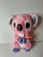 Ty Beanie Boos KACEY the Koala Glitter Eyes 6" Pink Plush With Tags