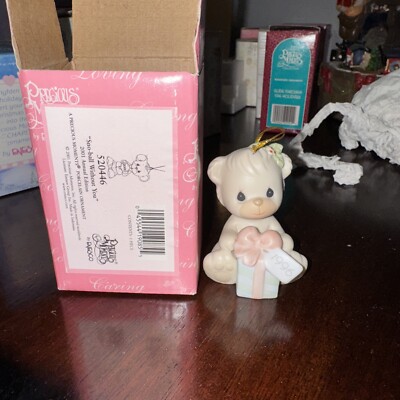 Precious Moments '' Sno-ball Without You '' Ornament w/box 520446 Vintage