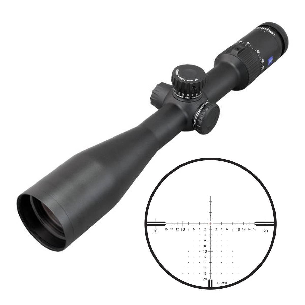 Zeiss CONQUEST V4 6-24x50 ZMOAi-T20 Illum 65 SFP Riflescope 522955