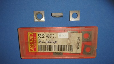Sandvik 5322 460-01 Unterlegplatten Hartmetall für Wendeschneidplatten 8 Stück 