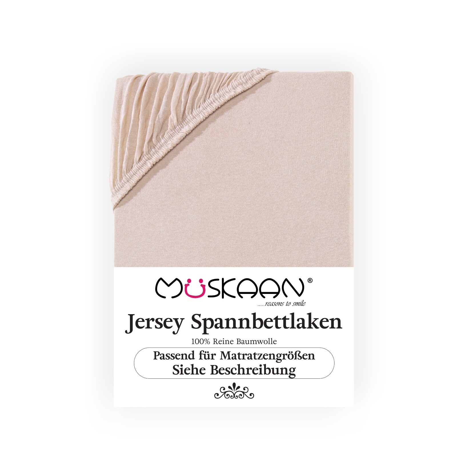 Spannbettlaken 100% Baumwolle Jersey Spannbetttuch Laken Bettlaken von BUYMAX