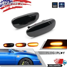 For 1993-2001 Subaru Impreza Sequential LED Smoke Side Marker Turn Signal Lights