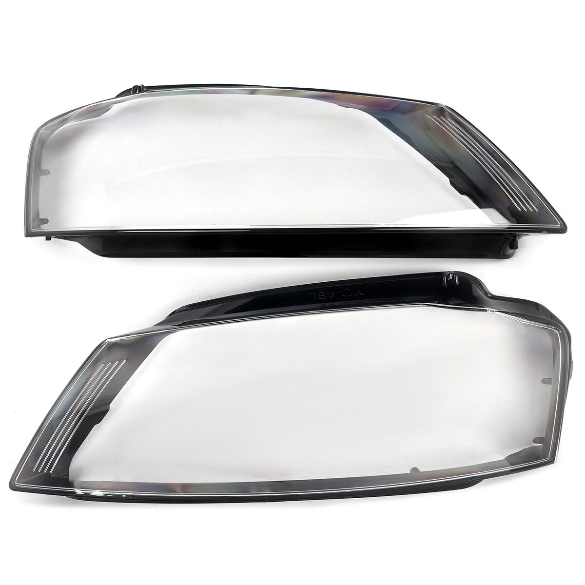 For Audi A3 8P S-line S3 RS3 2008-2012 Pair Car Headlight Lens Shell Clear Cover