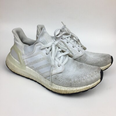 Adidas UltraBoost 5.0 Primeblue White/White Running Shoes Sneakers Men's Sz 7.5
